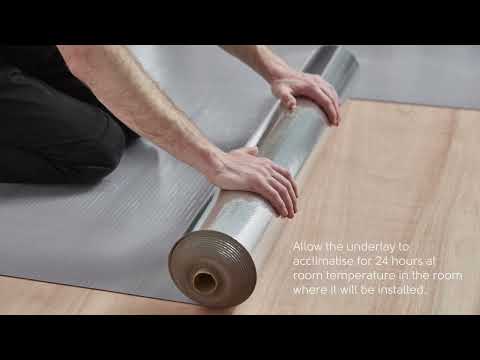 Installing Versilay Instashield™ acoustic underlay