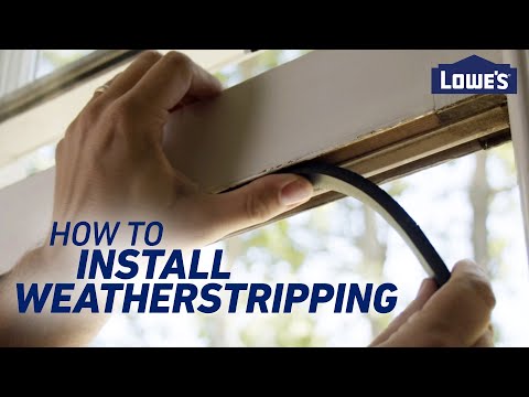 How To Install Weatherstripping