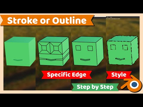 Blender Tutorial : Stroke or Outline Object or Specific Edge in Blender 3