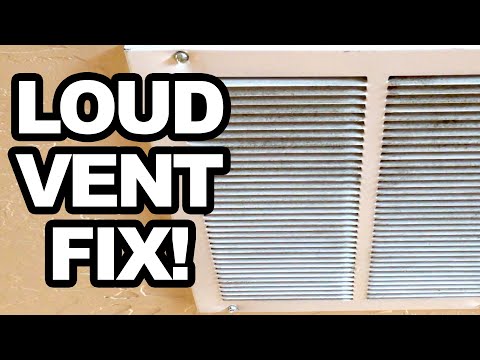 How to Fix a Loud Air Vent noise HVAC DIY