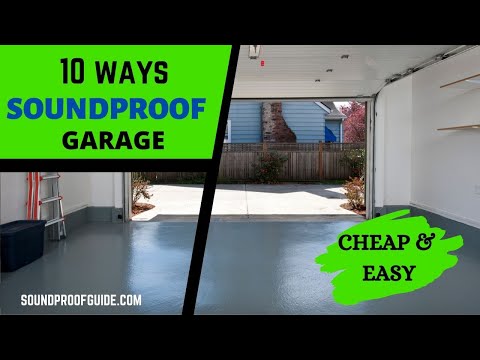 10 Cheap &amp; Easy Ways to Soundproof a Garage - DIY