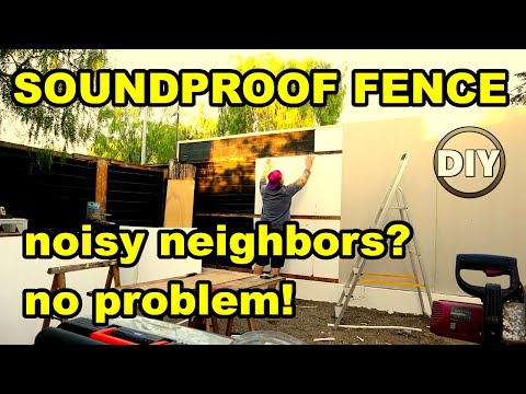 DIY Soundproof Fence on the Patio from start to finish