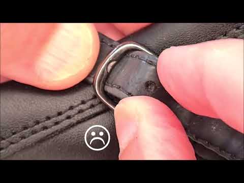 How to make a hole in a shoe strap