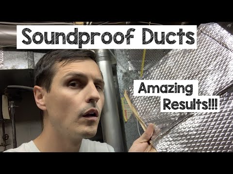 Soundproofing Ductwork [incredible results!!!] --AMAZON LINK--