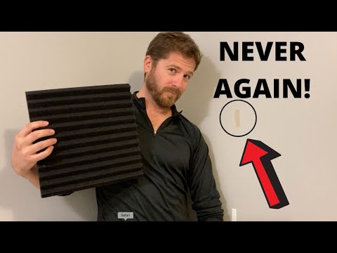 HOW To Install Acoustic Foam Without Damaging Wall! EASY DIY