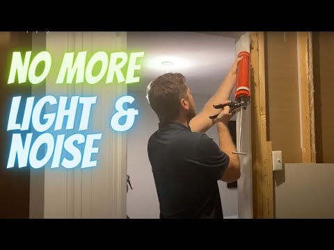 How to Fix Light Gaps Around Doors With Soundproofing!