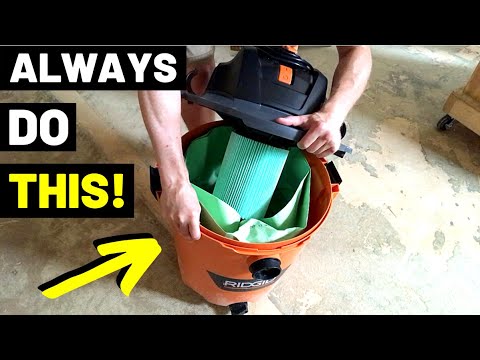 Never Use A SHOP VAC Without One Of These!! (Shop Vac Filter Bags/How HEPA Filters Work...)