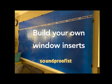 How to make a DIY window insert for noise reduction