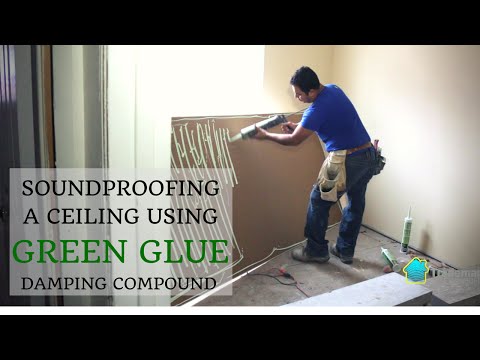 Soundproofing a Ceiling Using Green Glue Noiseproofing Compound