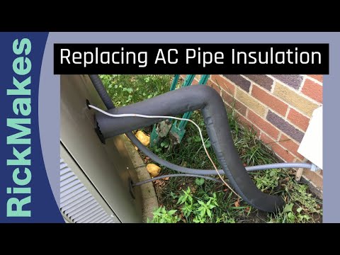 Replacing AC Pipe Insulation