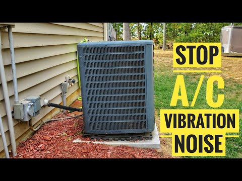 How To STOP Air Conditioner Vibration Noise Amazon Cork Pads DIY