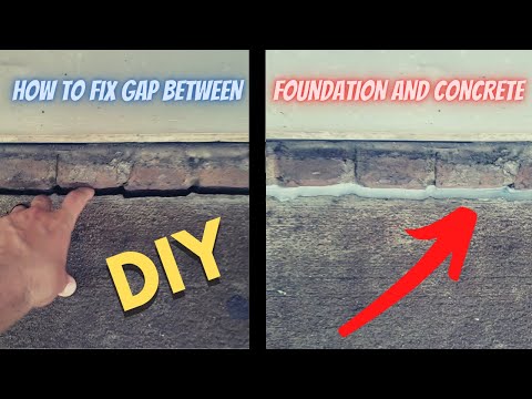 How to Seal the Gap Between Foundation and Concrete Patio or Sidewalk